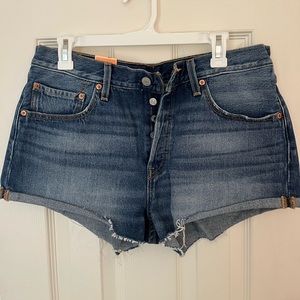 Levi’s 501 Button Fly Cut Off Denim Shorts